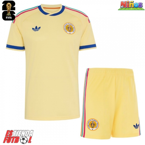 Curazao Segunda Equipación Niños Mundial 2026 Manga Corta (+ Pantalones cortos)